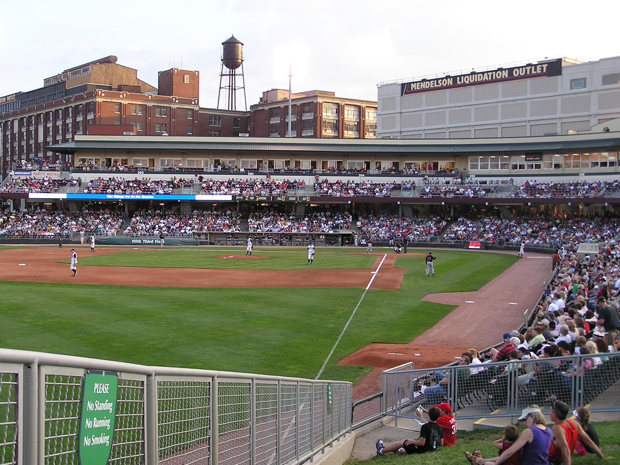 Looking in from LF at Fifth Third Field - Dayton