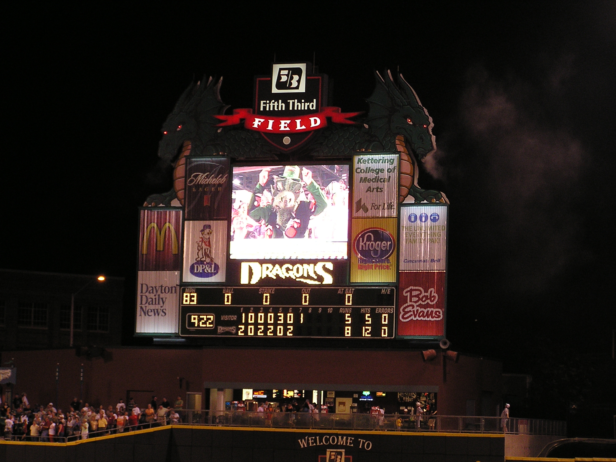 The Scoreboard in Dayton - Smoking and red eyed